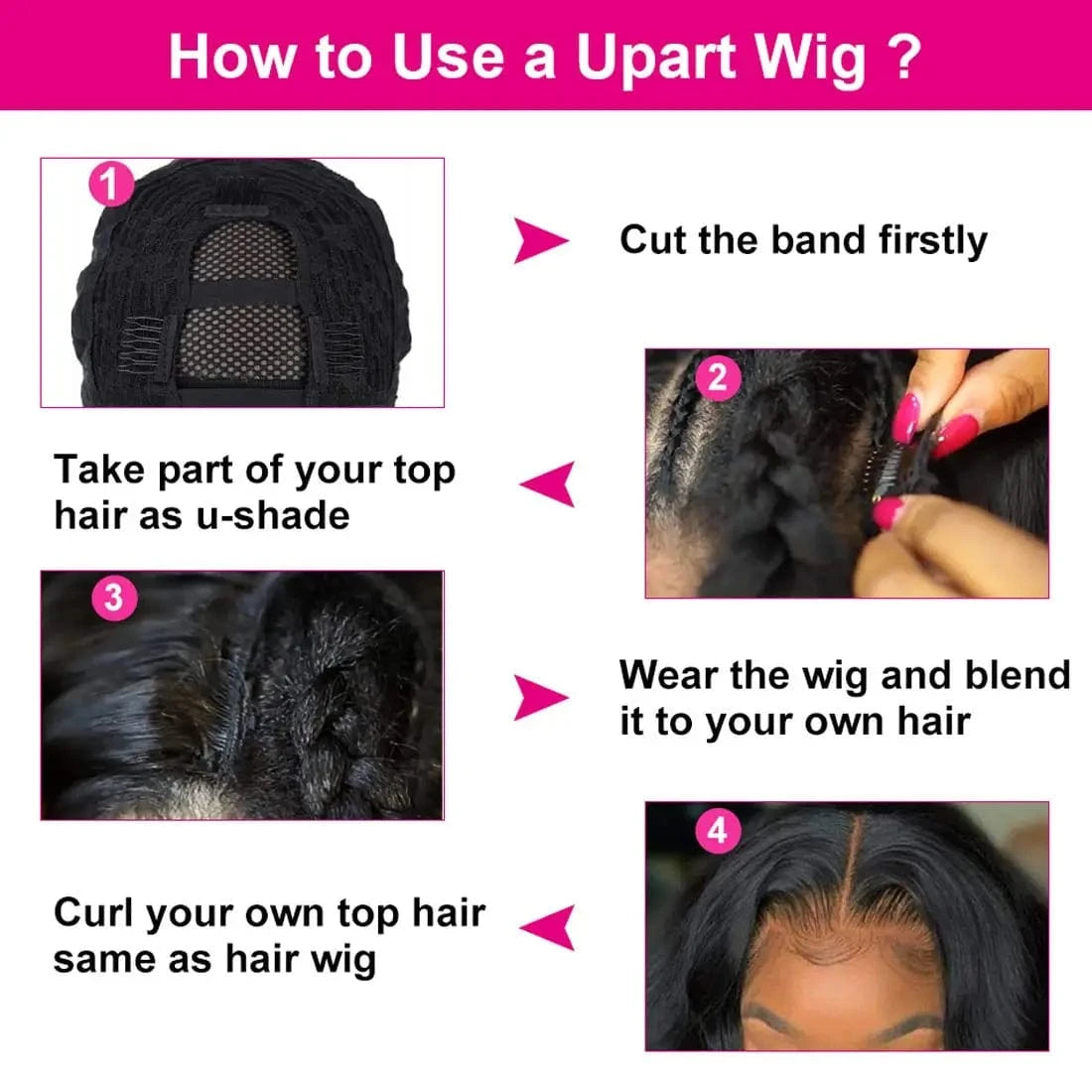 180D Glueless Deep Curly U Part Human Hair Wigs For Women No Leave Out Brazilian Kinky Jerry Curly Remy Human Hair Wigs