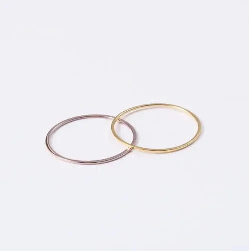 18K Gold Filled Plated Stainless Steel Rings For Women Jewelry