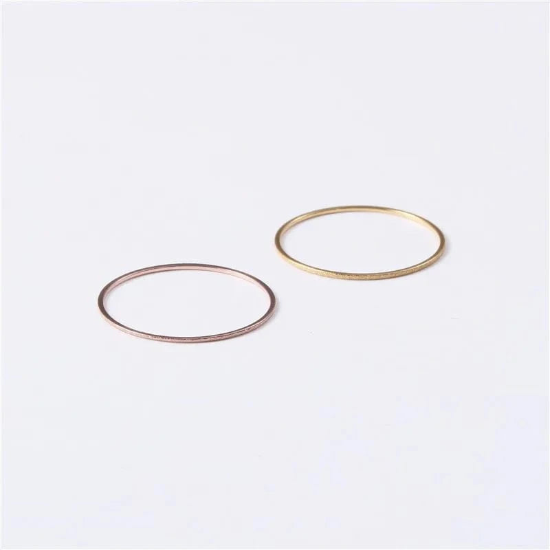 18K Gold Filled Plated Stainless Steel Rings For Women Jewelry