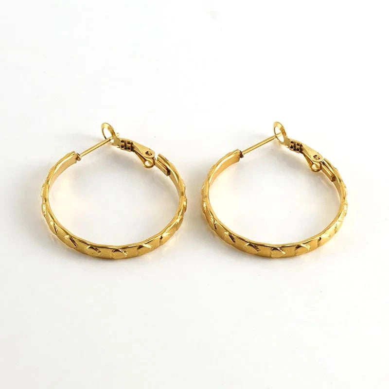 18k gold Hot Sale Fashion18k Gold Plated Big Hoops Earrings Jewelry Accessories Fine Jewelry Earrings