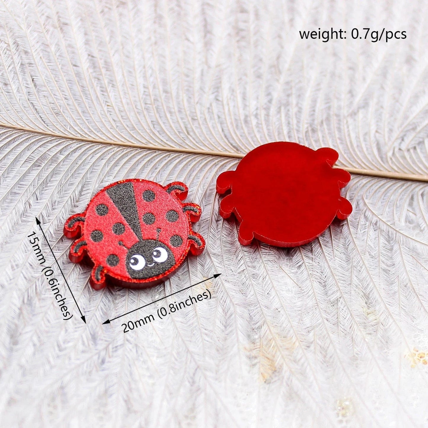 18mm-20mm / 2 (Set of 10) PRS045AC1853 Cute Daisy Findings Laser Cut Acrylic Jewelry Making Handmade DIY accessories