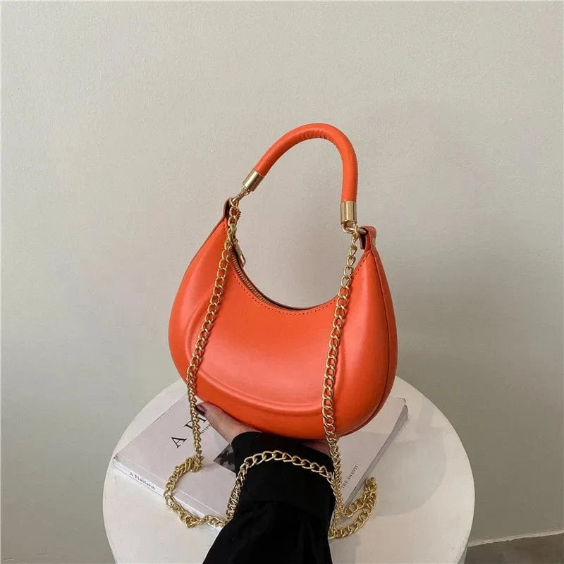 19*23*11cm / Orange Crossbody Shoulder Pu Leather Luxury Designer Tote Hand Bags Purses Wholesale Fashion Brand Woman Ladies Handbags For Women