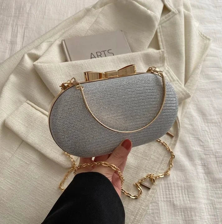 19cm*5.5cm*11cm / silver Factory wholesale handbags 2024 Lady Fashion Chain Bags Lady Design Purses For Young Woman
