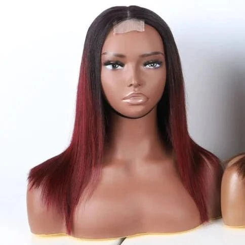 1b/99j / 14 Inches Factory Wholesale Double Drawn Wigs 150 200 Density Bob Lace Frontal Wigs Straight Human Hair Premium Human Hair Bob For Women