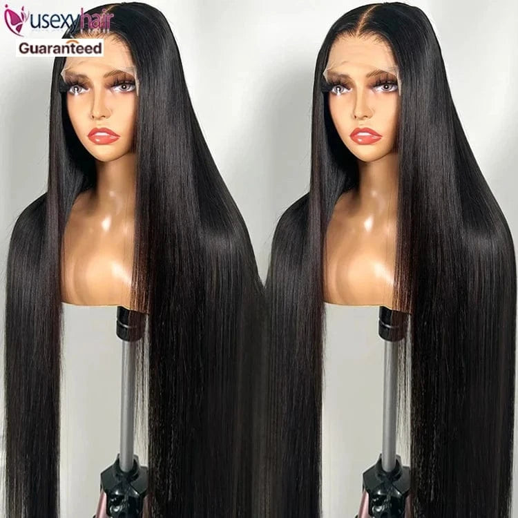 1B Dark Green Colored Wig Brazilian Remy Bone Straight Raw Indian Lace Frontal Human Hair Wig 13x6 Lace Front Wig PrePlucked