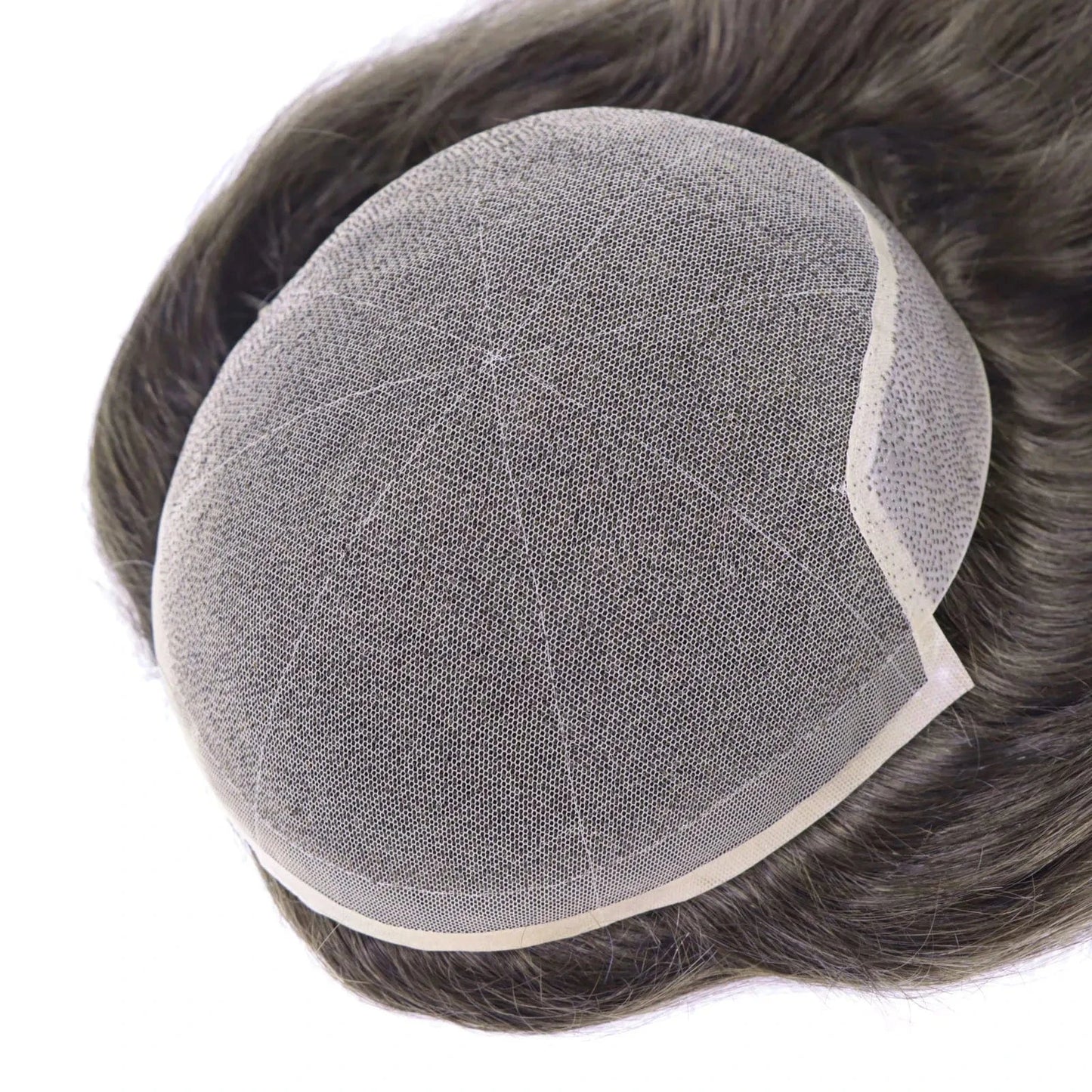 1B60 Grey 12 Inches Man Hair Unit Hollywood Base Cap Mens Wig 8x10 Hair Extensions Toupee For Men