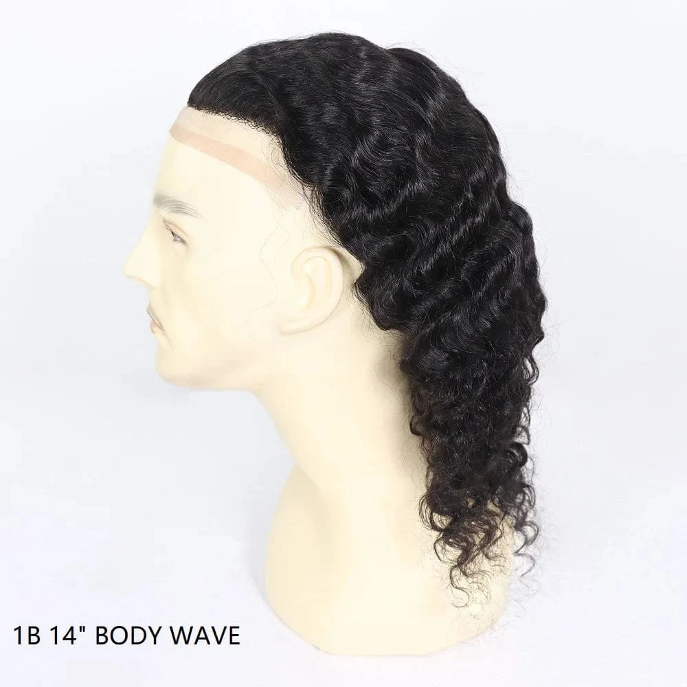 1B60 Grey 12 Inches Man Hair Unit Hollywood Base Cap Mens Wig 8x10 Hair Extensions Toupee For Men