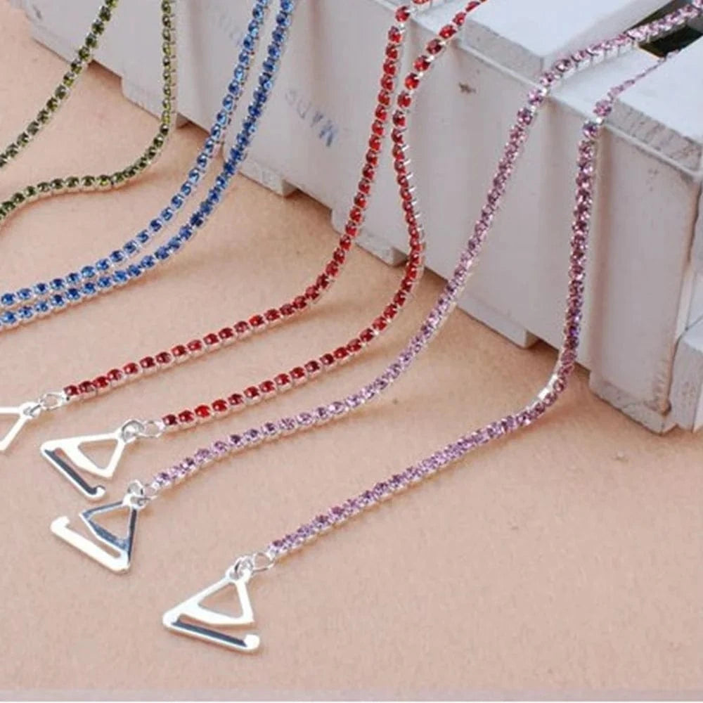 2 Pcs/set Rhinestone Bra Straps Shoulder Dress Straps Sexy Body Jewelry Crystal Adjustable Bra Strap for Women