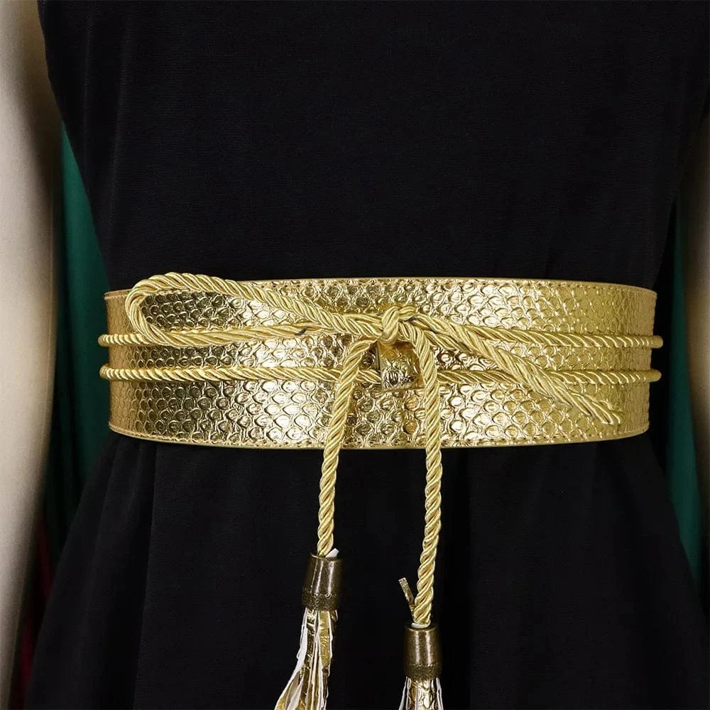 2 Pieces Pants Sets Womens Outfits Blouse Extra Long Sleeveless Backless Belt Waisted & Wide Leg Pants Pleated Floor Length Sets