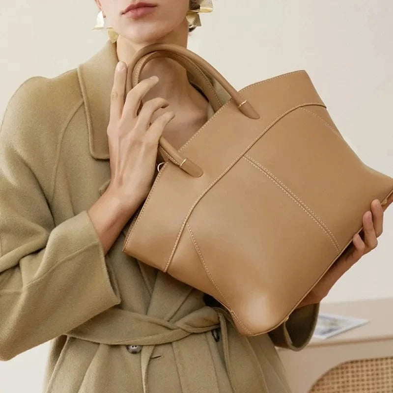 2 Ways Large Capacity Womens Bags Adjustable Strap Bolsas Fashion Casual Vintage Handbags 2024 Office Lady Top-Handle Bags