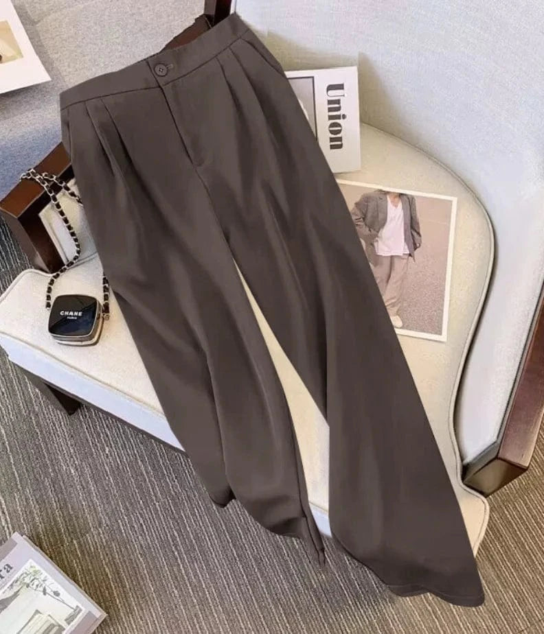 2 XL / pants color2 Liu Ming Fashion Wholesale Spring Autumn Women High End Blazer 2 Piece Pants Set