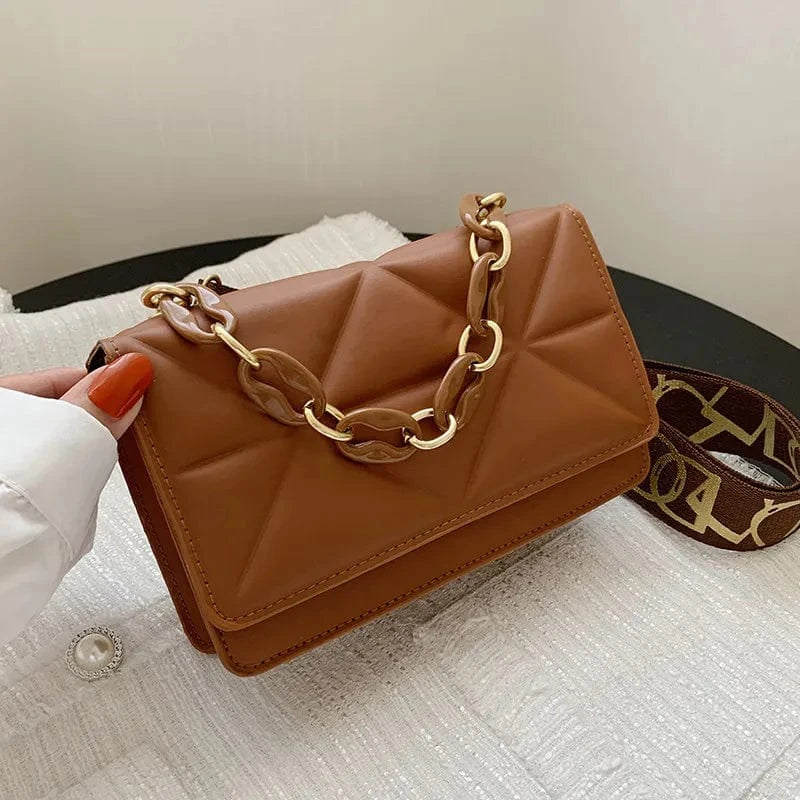20*5*13 CM / brown Luxury Handbags Women Designer PU Leather Shoulder Bags Lady Large Capacity Crossbody Hand Bag Casual Tote Messenger Bag