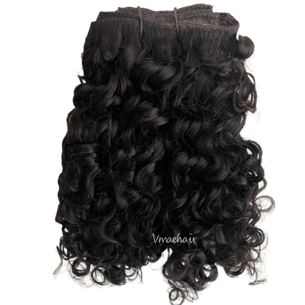 20 Inches / Afro curly B 100g VMAE Indian Full Cuticle Aligned Virgin Wholesale Remy Human Hair Extensions Clip Ins Kinky Straight Clip In Hair Extensions