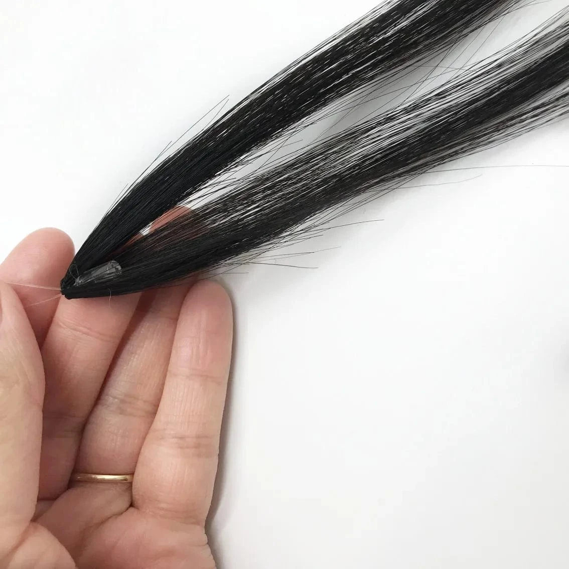 20 Inches / any one 2022 yishu hair Latest invention patented product 100% pure human hair natural color virgin quality H6 feather hair extensions