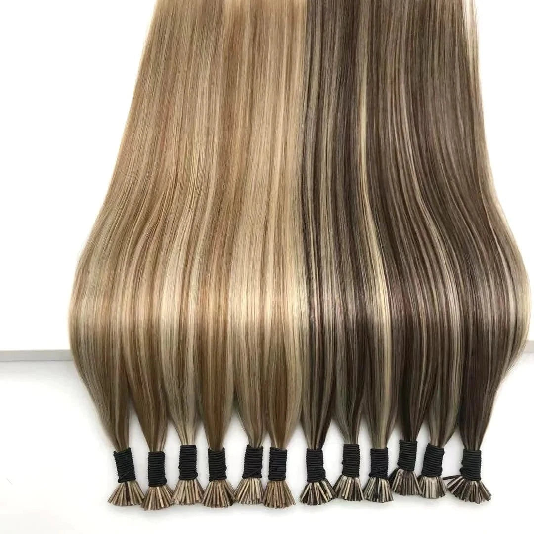 20 Inches / Black 00:00 00:00 View larger image Add to Compare Share 50g 100g 22 icnh i tip hair straight blonde raw virgin 100% remy hair russi