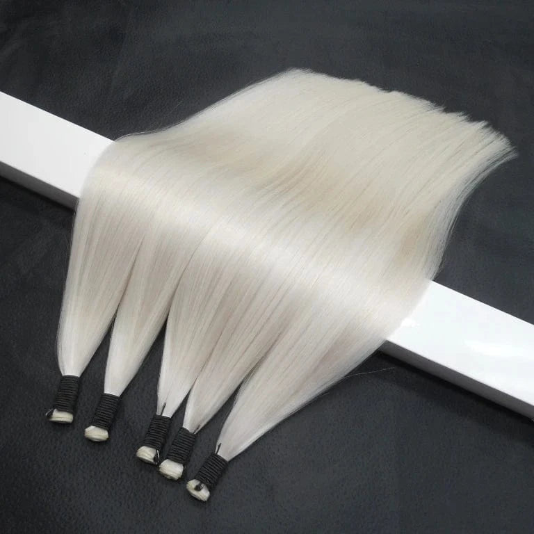 20 Inches / Black 2022 New Incredible Thin Weft Soft Human Hair Extensions Invisible Seamless Genius Weft Hair