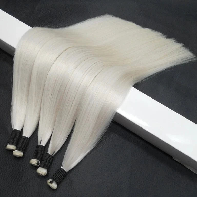 20 Inches / Black 2022 New Incredible Thin Weft Soft Human Hair Extensions Invisible Seamless Genius Weft Hair