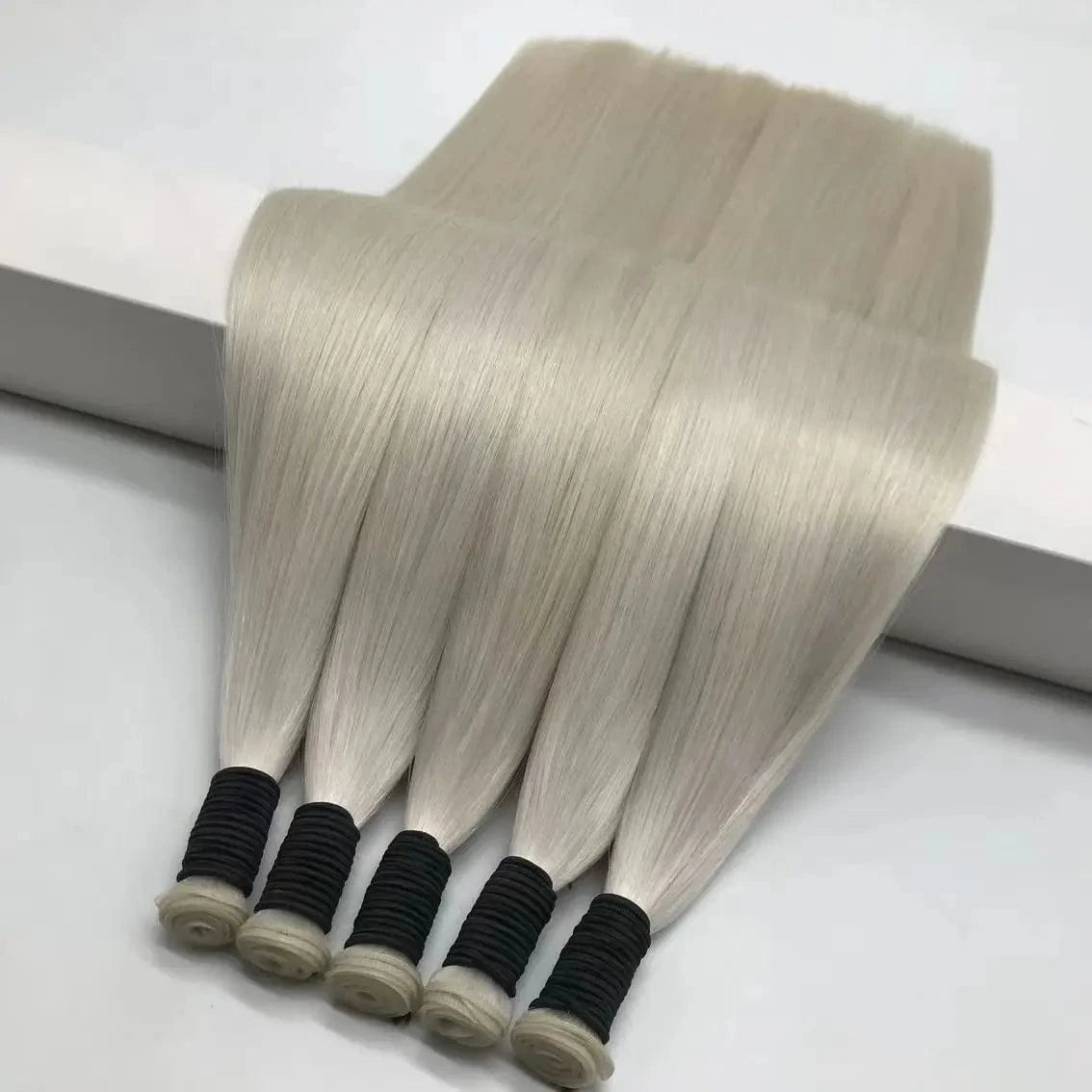 20 Inches / Brown Wholesale Seamless Genius weft Remy Cuticle Aligned Virgin Hair Extensions Double Drawn Brazilian Hand-tied weft hair extensions