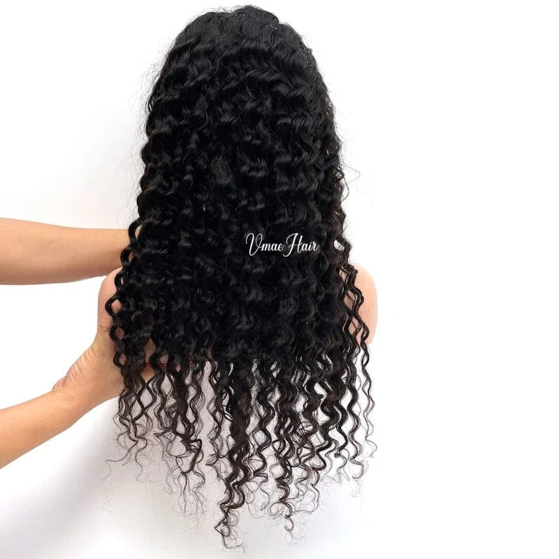 20 Inches / curly 130% VMAE Unprocessed Virgin Vietnamese Raw Hair Wavy Curly Human Hair Wig Wholesale HD Full Lace Wigs for Black Women