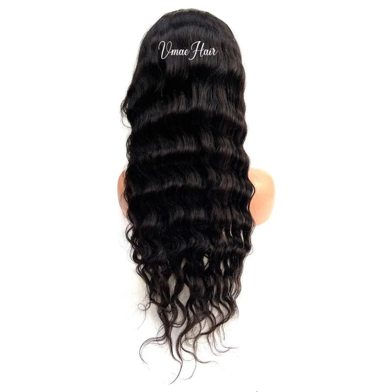 20 Inches / Natural wave 130% VMAE Unprocessed Virgin Vietnamese Raw Hair Wavy Curly Human Hair Wig Wholesale HD Full Lace Wigs for Black Women