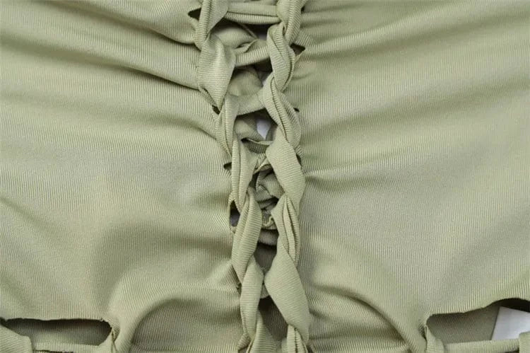 2022 Fashion Solid Long Sleeves Cut Out Crop Top Pants 2 Pcs Matching Set Fall Irregular Sexy Y2K Outfits Women