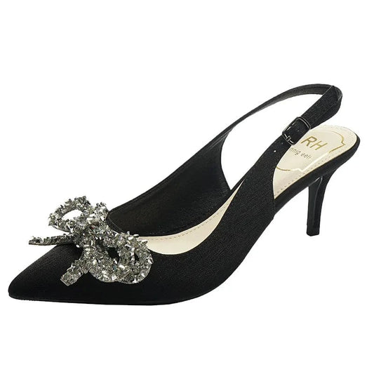 2022 Fashion Spring Autumn Women High Heels Wrap-toe Slingbacks Female Stilettos Sexy Party Banquet Ladies Dress Sandals