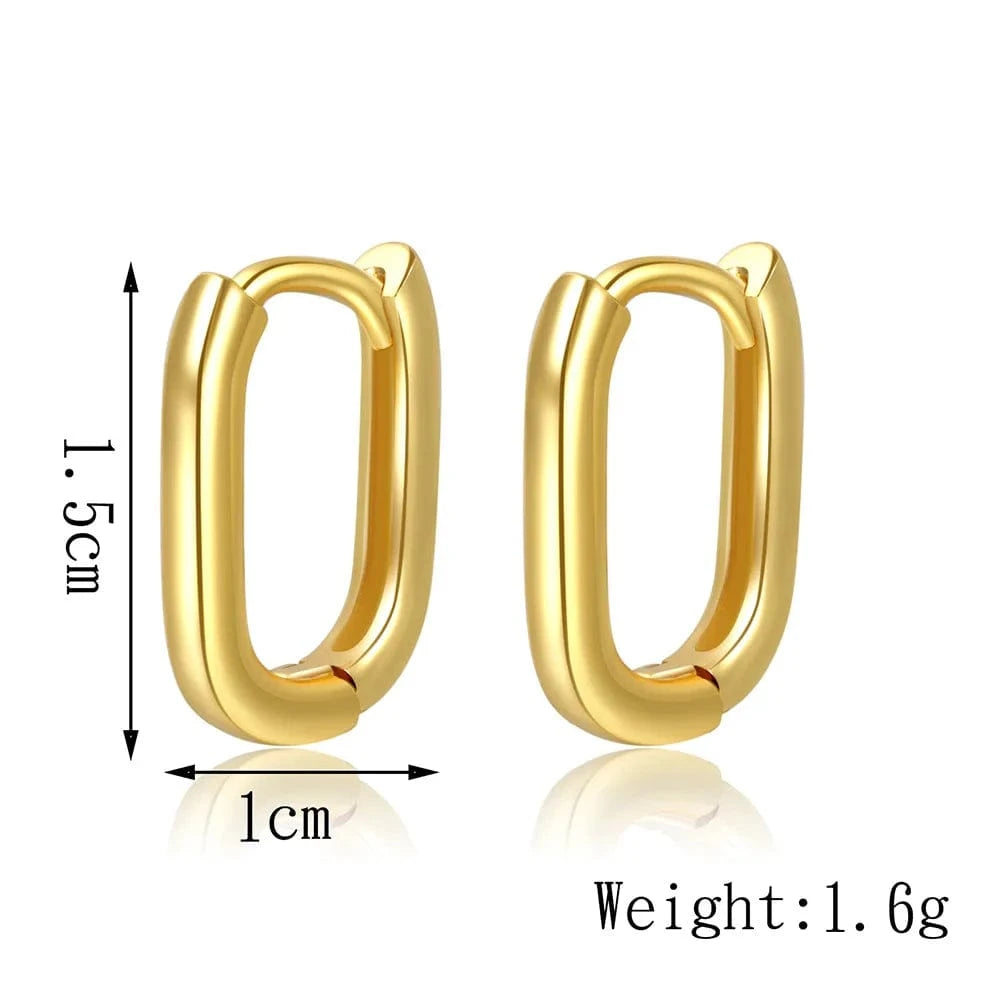 2022 gold plated huge hoop earringsZircon Earrings twisted copper earrings