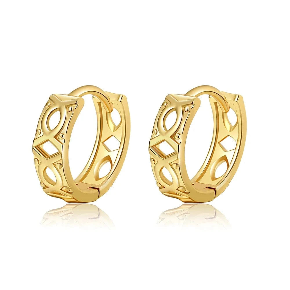 2022 gold plated huge hoop earringsZircon Earrings twisted copper earrings