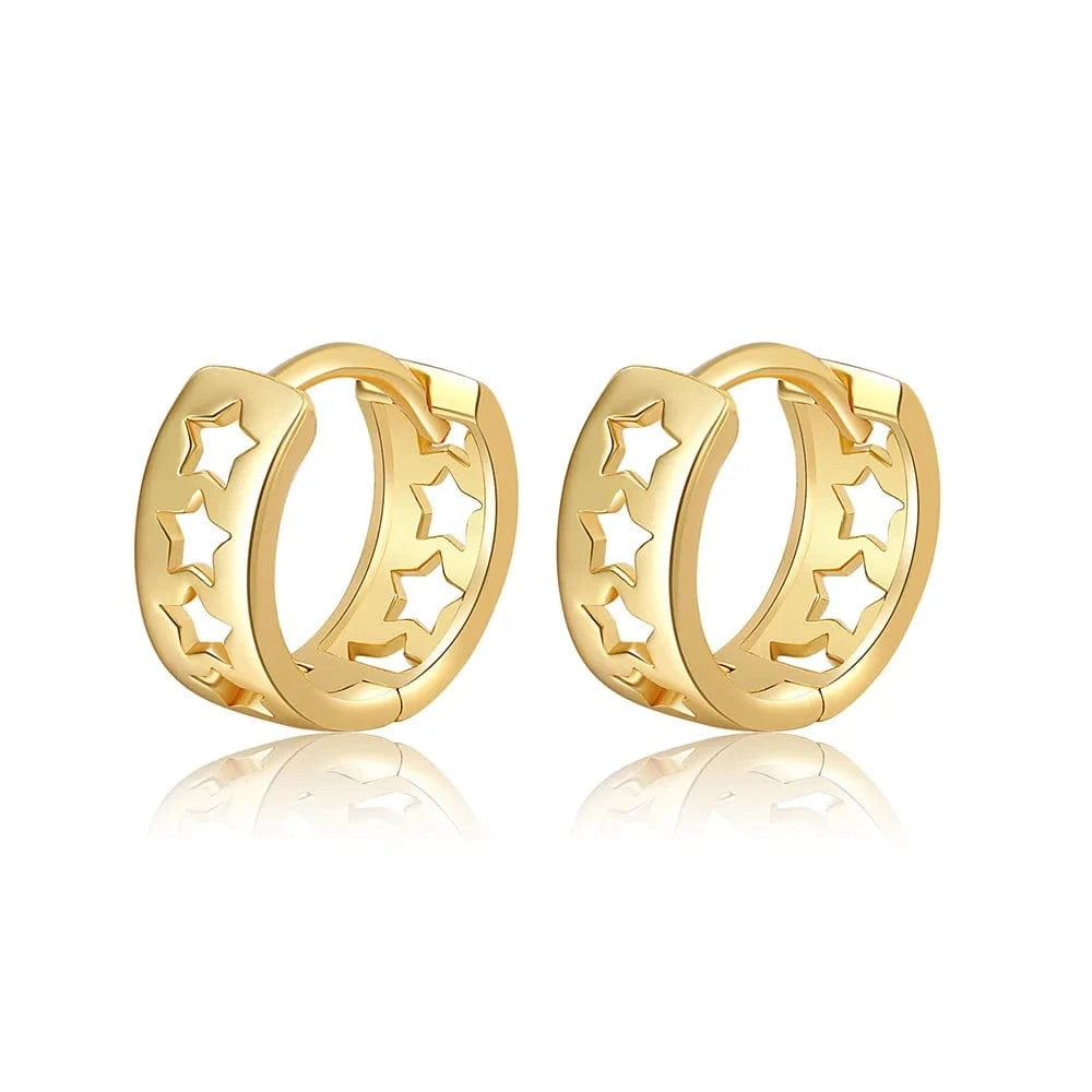 2022 gold plated huge hoop earringsZircon Earrings twisted copper earrings