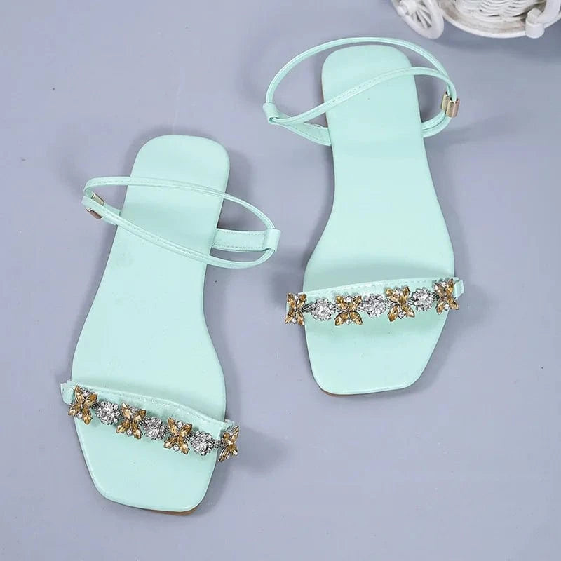2022 Hot Sale Classical Latest Fashion Pansy Drill Sandals Summer Trend Sandal women