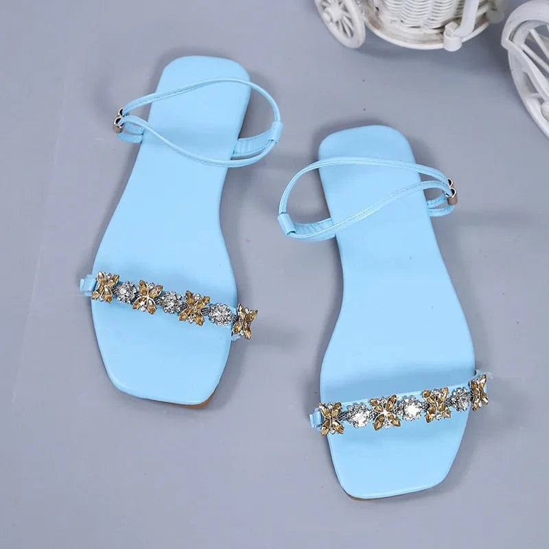 2022 Hot Sale Classical Latest Fashion Pansy Drill Sandals Summer Trend Sandal women