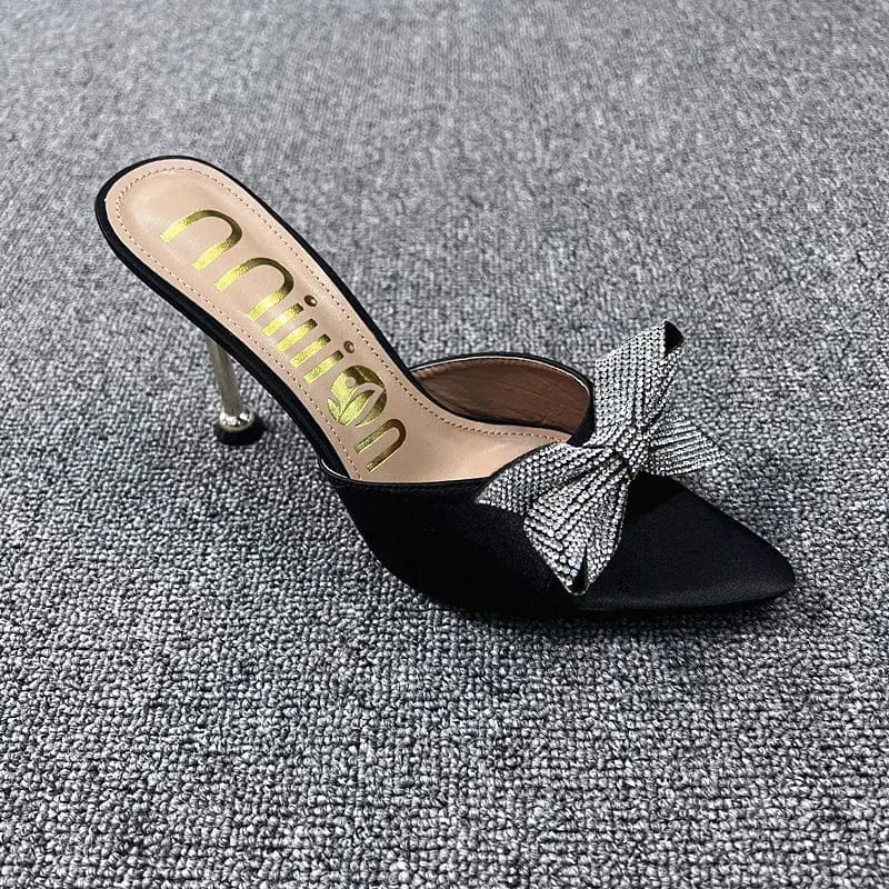 2022 New Female Pointed-toe High Heels Stilettos Sexy Ladies Outdoor Super High Heel Slippers