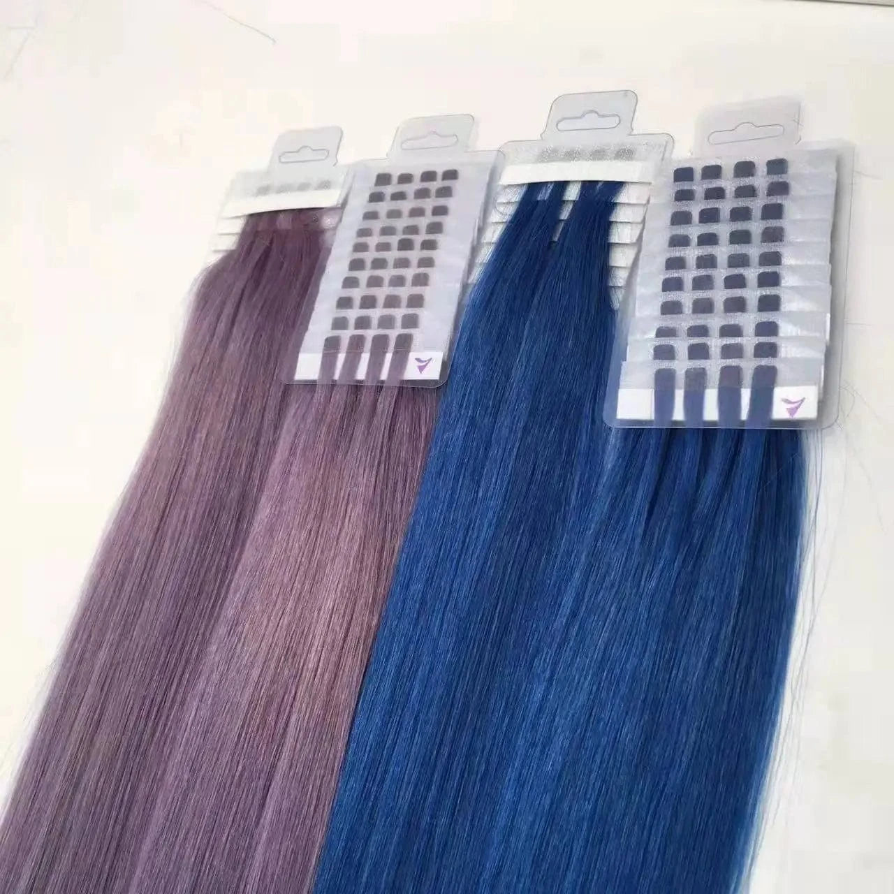 2022 News tape in hair extension V light tape extensions tools use 100% human hair full cuticle double draw thick end