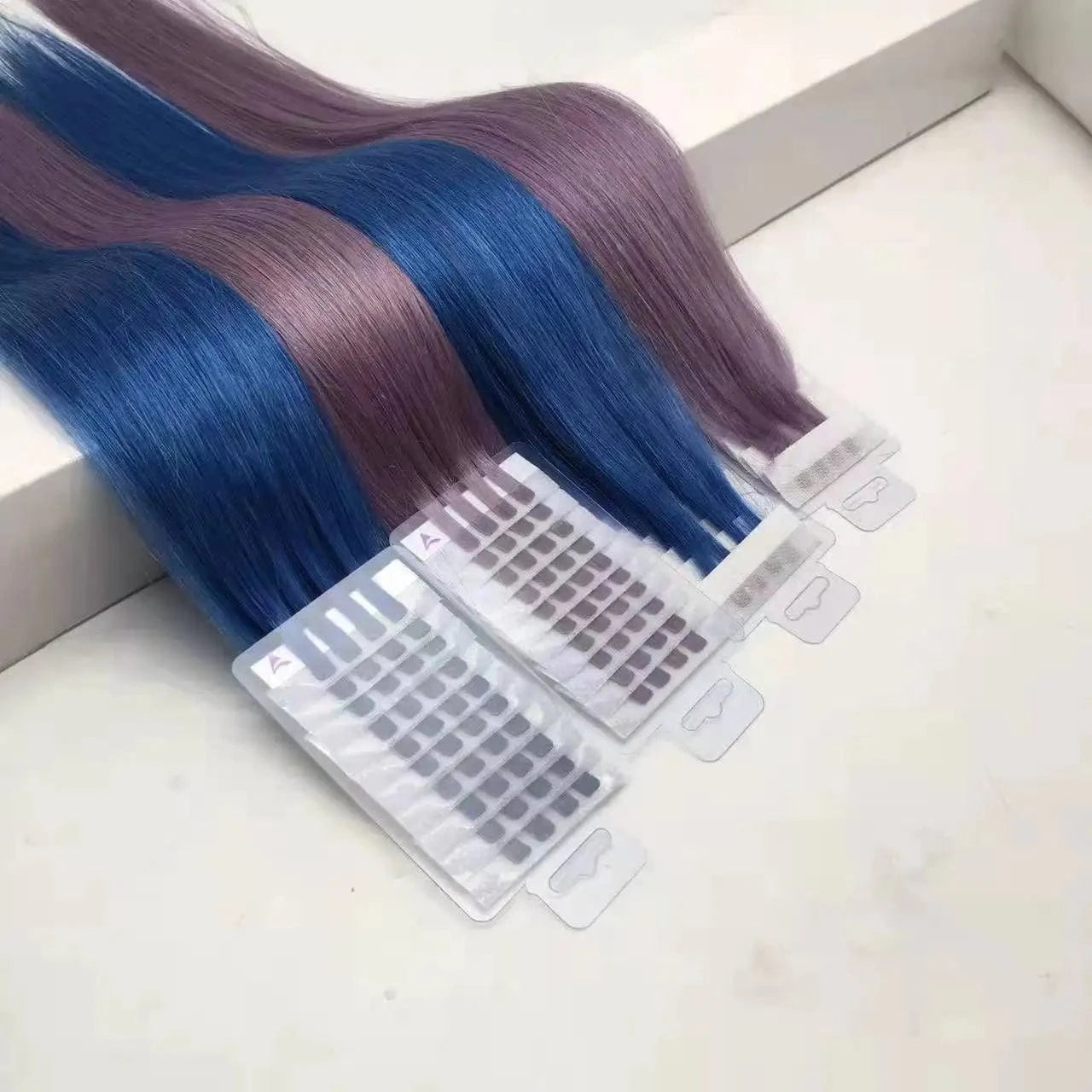 2022 News tape in hair extension V light tape extensions tools use 100% human hair full cuticle double draw thick end