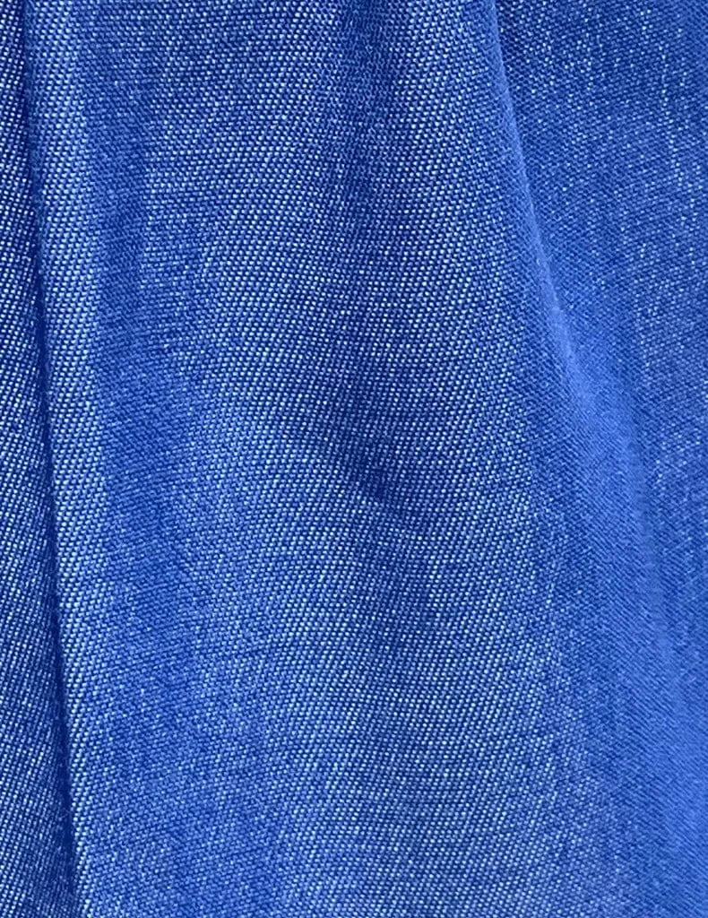 2023 Fall Summer New Women Jean Dresses Fashion Round Neck Denim Jean's Dresses for Ladies Pleated Swing Denim Dress