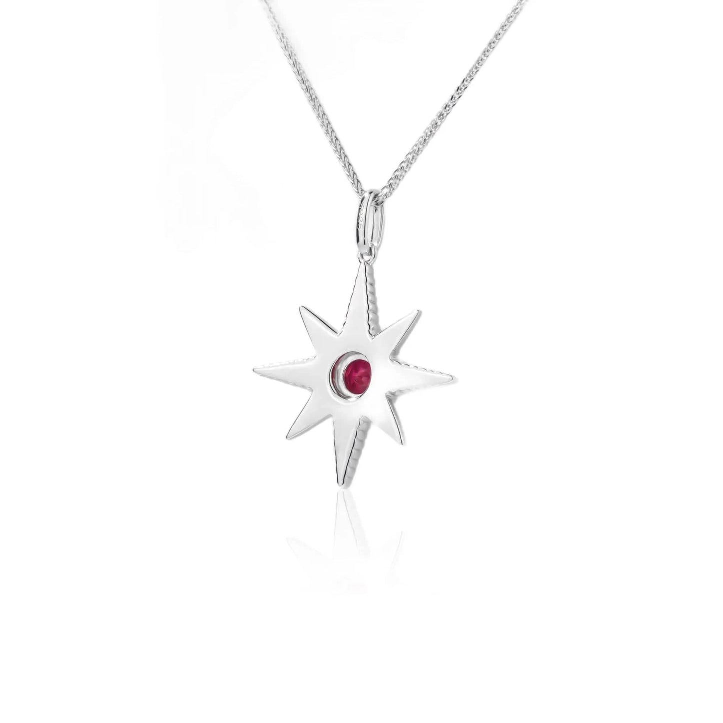 2023 Hot Selling Products 925 Sterling Silver Fashion Jewelry Moissanite Diamond North Star Pendants Necklace for Women