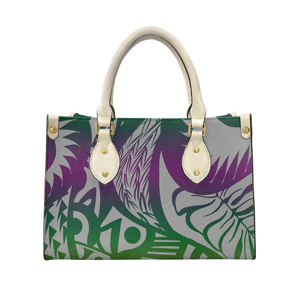 2023 Luxury Handbags for Women Polynesia Tribal Black and Pink Women's Shoulder Bags Top Handle Satchel Tote Work Bag with Strap