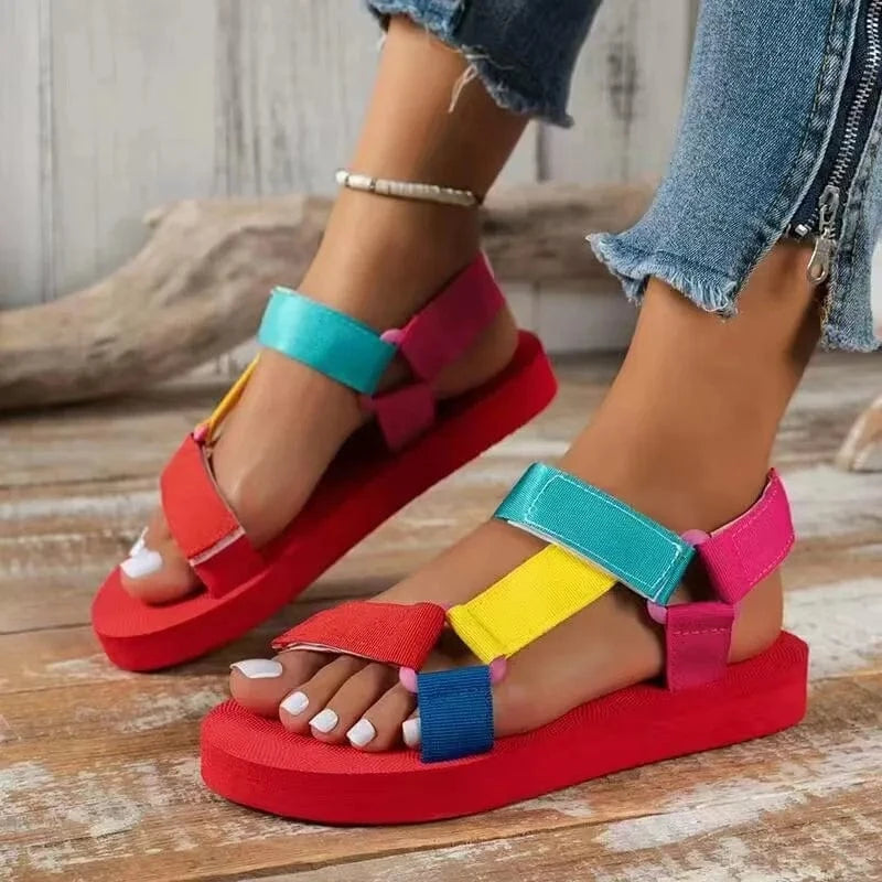2023 Women Fashion Summer Trend Shoes Hot Sale Classical Sandal PU Rubber Gua Fashionable Light Shoes Summer Slippers for Women