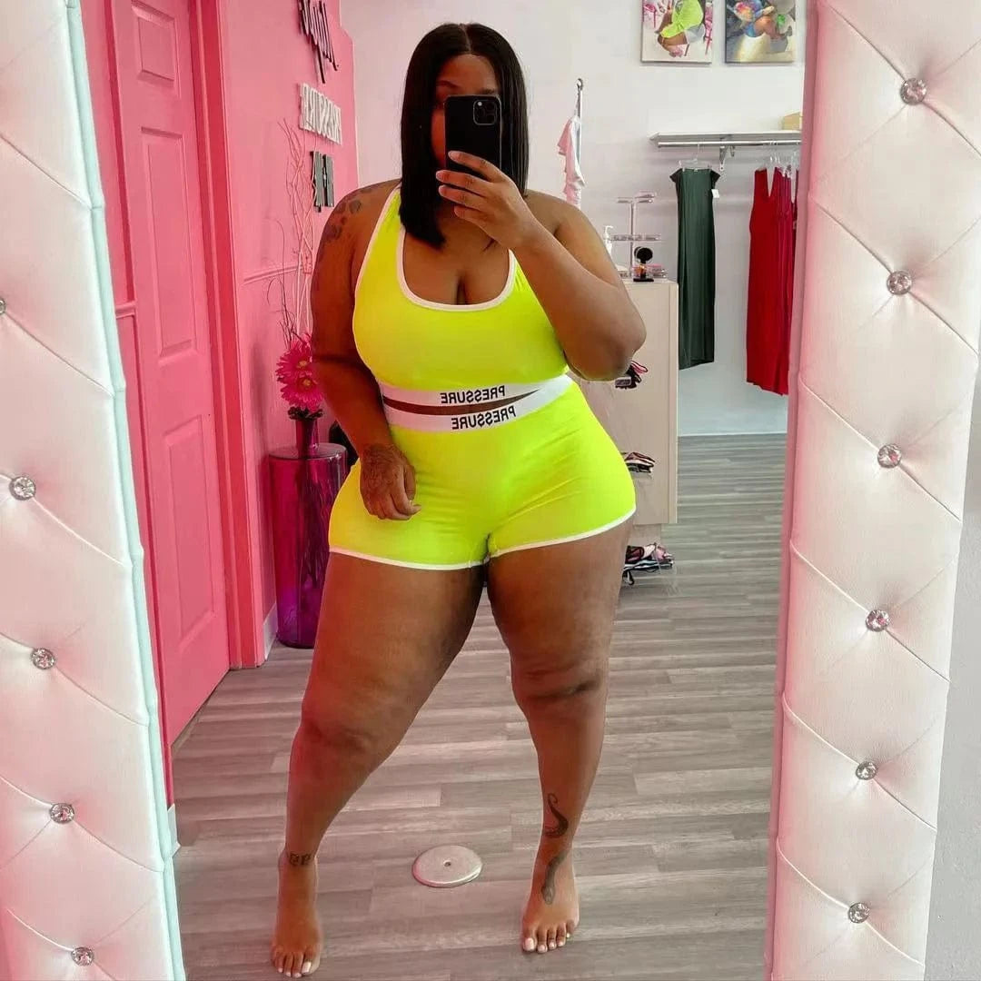 2024 2024 women's fashion casual sexy letter printed swimsuit two-piece set