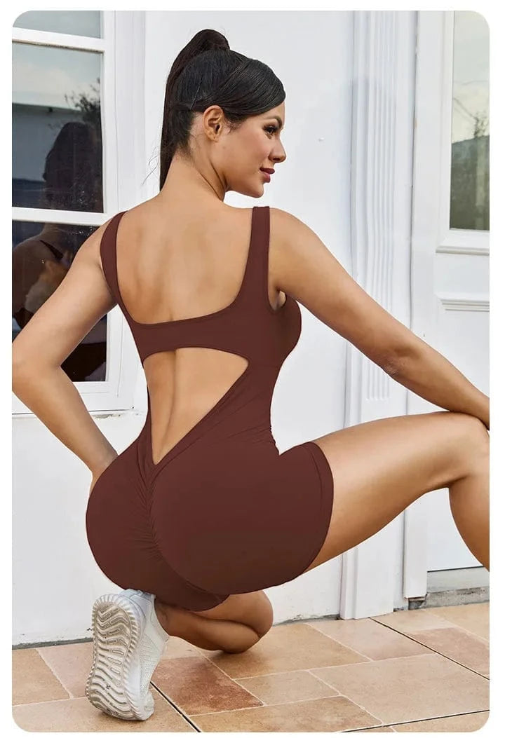 2024 Athletic Scrunch Butt Sport Outfit Woman Fitness Wear Yoga Women Sportswear Seamless One Piece Workout Jumpsuit