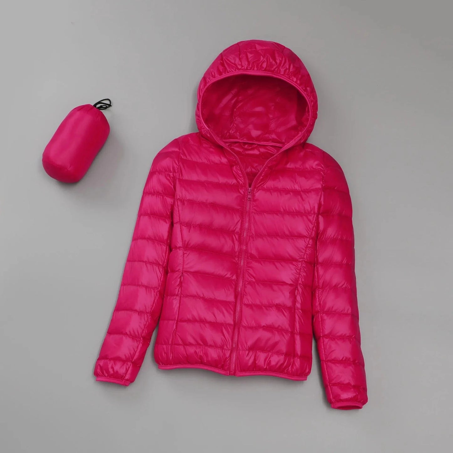 2024 Autumn And Winter New Korean Casual Short Hooded Large Size Light Warm Coat Wholesale Down Jacket Women