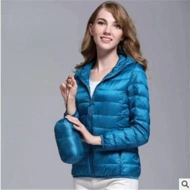 2024 Autumn And Winter New Korean Casual Short Hooded Large Size Light Warm Coat Wholesale Down Jacket Women