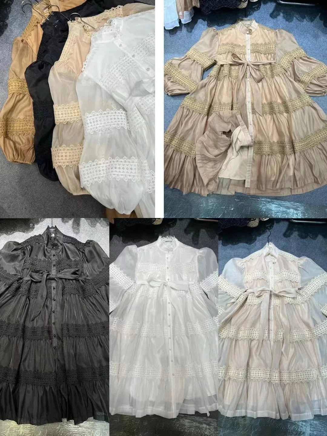 2024 Bettergirl Spring Women's Elegant Fashion Informal Short Stand Collar Solid Color Dress