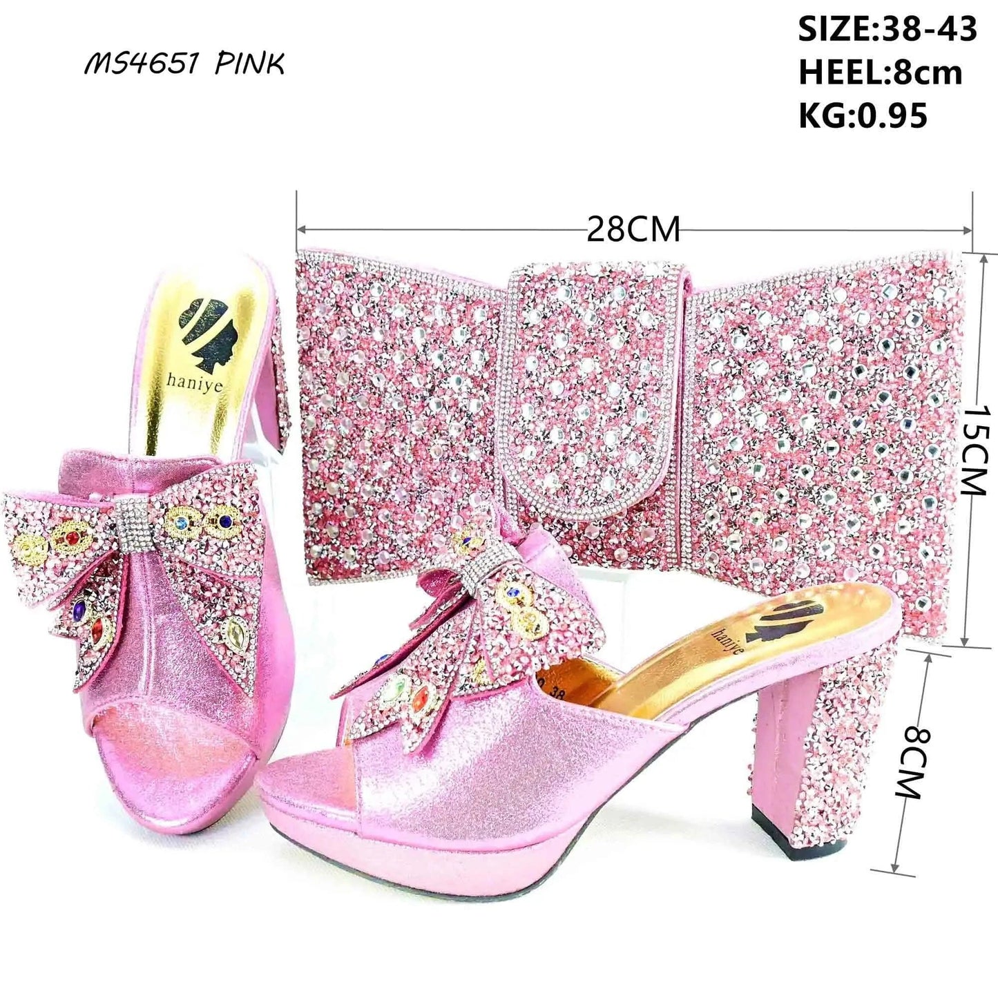 2024 Coffee color African matching shoes and bag set for nigeria bag and shoes set italian ladies elegant designs party