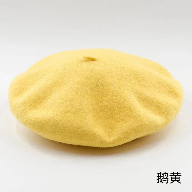 2024 Custom Colorful women men embroidery berrete embroidered berets femme 100% wool boina hat caps beret high quality wholesale