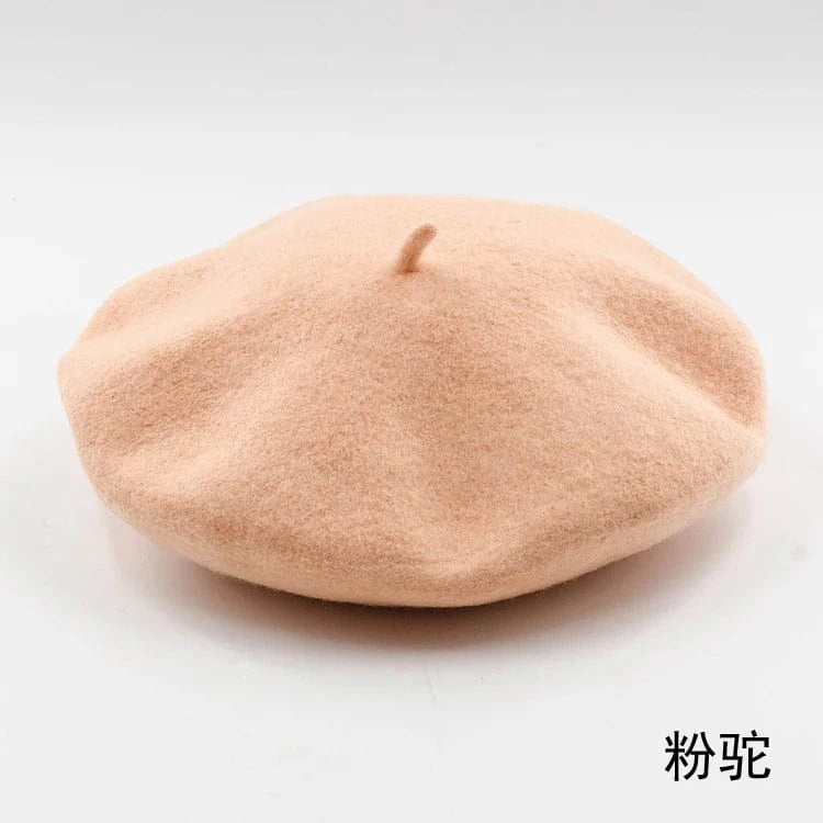 2024 Custom Colorful women men embroidery berrete embroidered berets femme 100% wool boina hat caps beret high quality wholesale