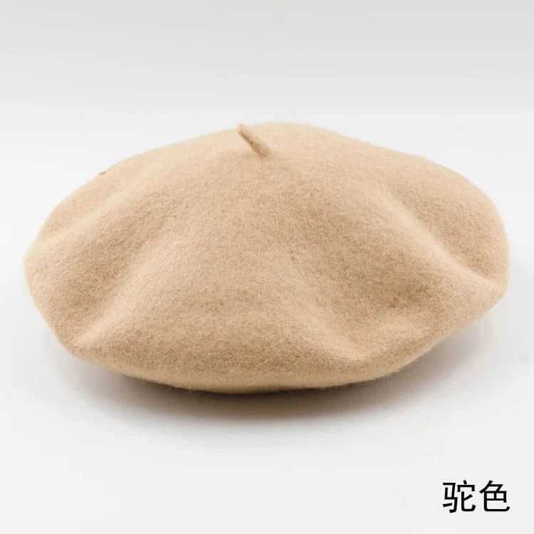 2024 Custom Colorful women men embroidery berrete embroidered berets femme 100% wool boina hat caps beret high quality wholesale