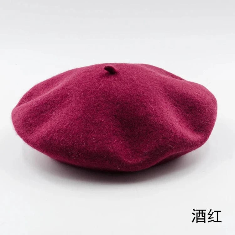 2024 Custom Colorful women men embroidery berrete embroidered berets femme 100% wool boina hat caps beret high quality wholesale