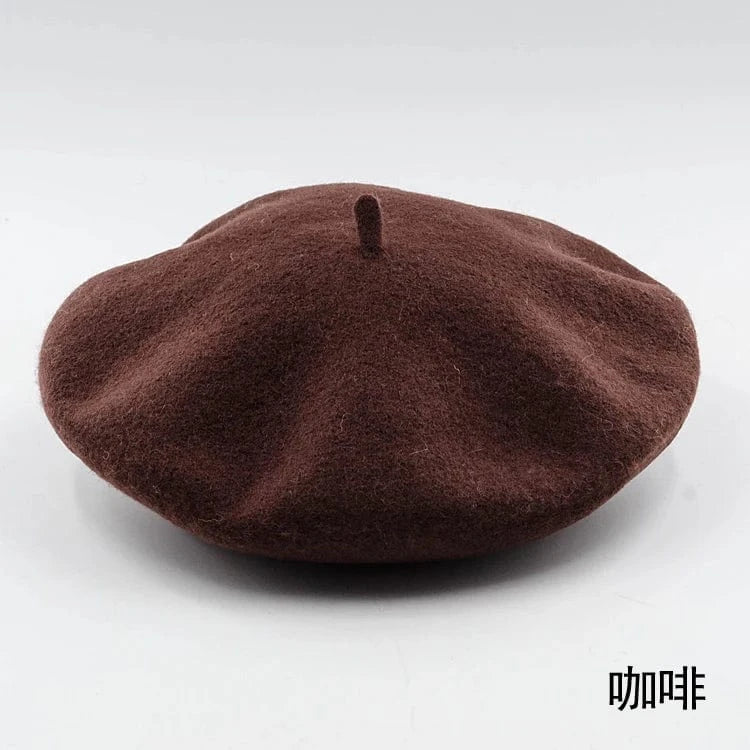 2024 Custom Colorful women men embroidery berrete embroidered berets femme 100% wool boina hat caps beret high quality wholesale