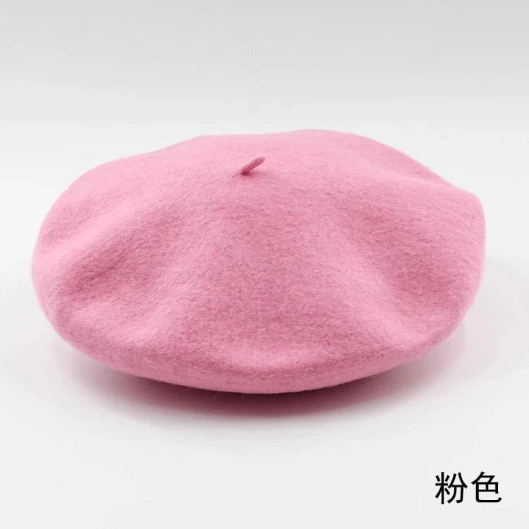 2024 Custom Colorful women men embroidery berrete embroidered berets femme 100% wool boina hat caps beret high quality wholesale